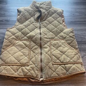Wishlist Brown Quilted Vest women. Size. S